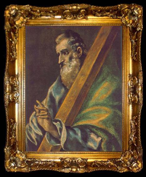framed  GRECO, El Apostle St Andrew, ta009-2